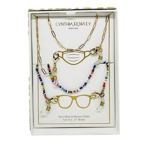 Cynthia Rowley-Face Mask & Glasses Chain Set of 2